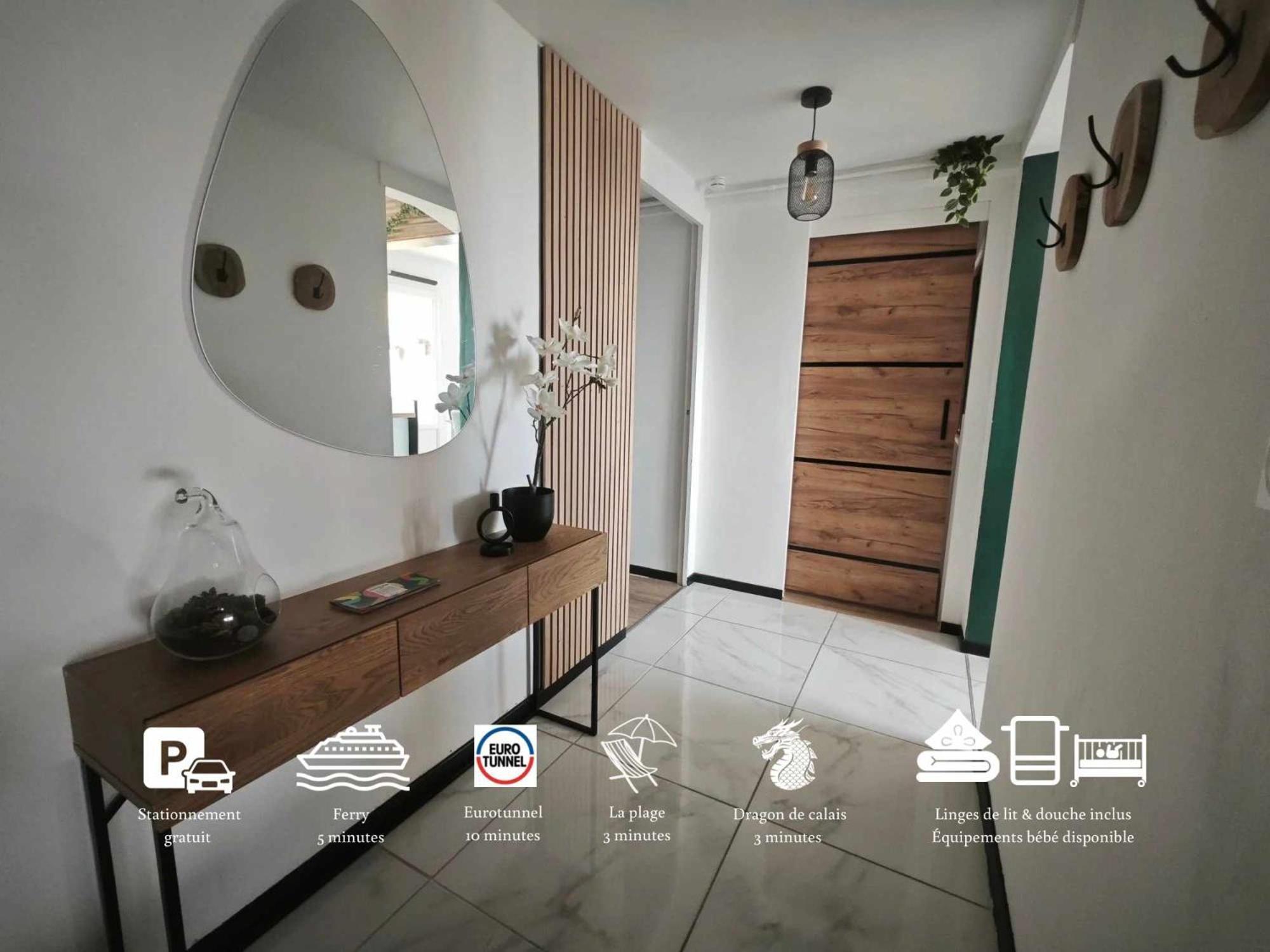 Calais Plage-Gare Appartement Elegant Tout Equipe Exterior photo